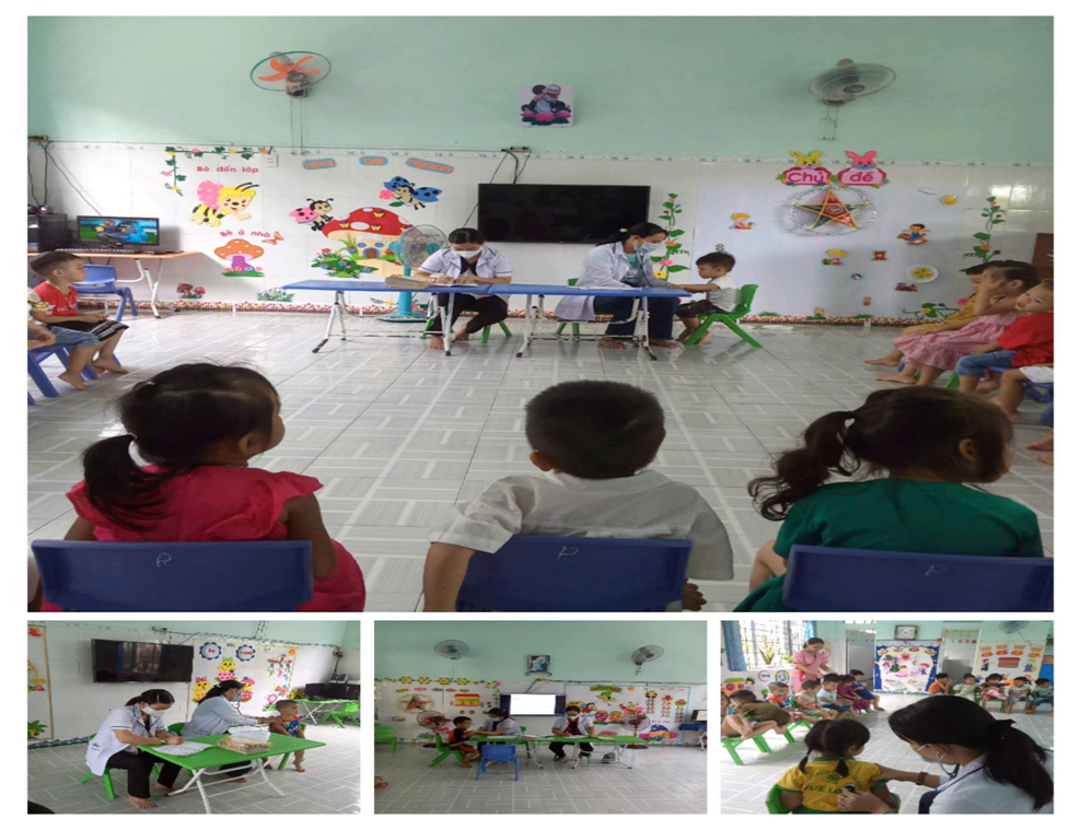 Khám sức khoẻ lần 1 và cân đo giai đoạn 1 cho trẻ