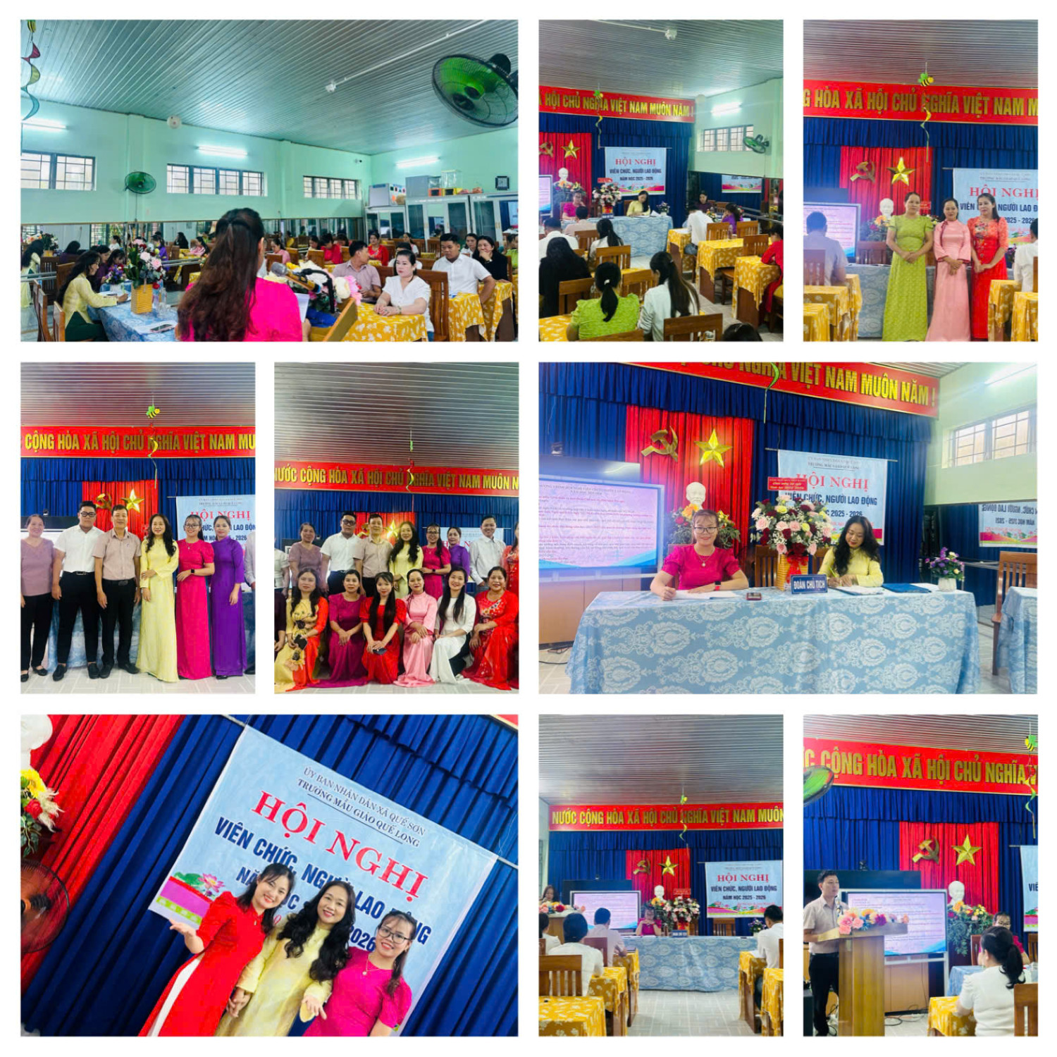 Trường Mẫu Giáo Quế Long tổ chức Hội nghị Viên chức, Người lao động năm học 2025-2026